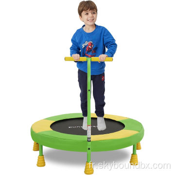 Mini trampoline de 36 pouces pour les enfants jaune et vert